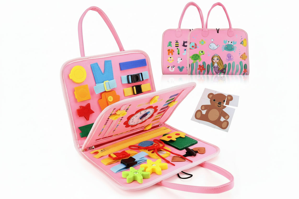 Montessori 19-Skill Busy Board Activity Book