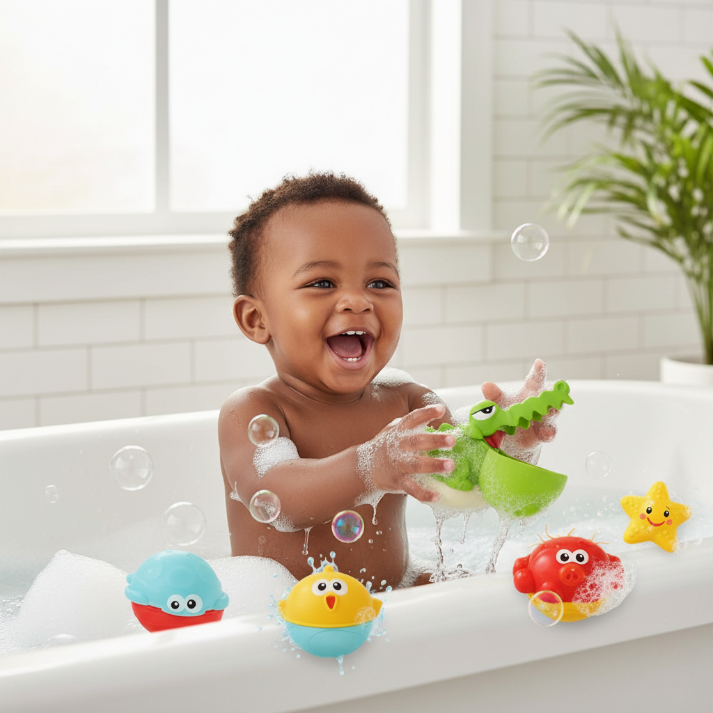 Big Mouth Crocodile- Interactive Bath Toy