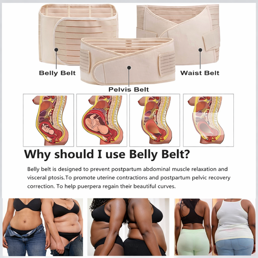 3-in-1 Postpartum Recovery Support Belt (C-Section & Vaginal Birth)