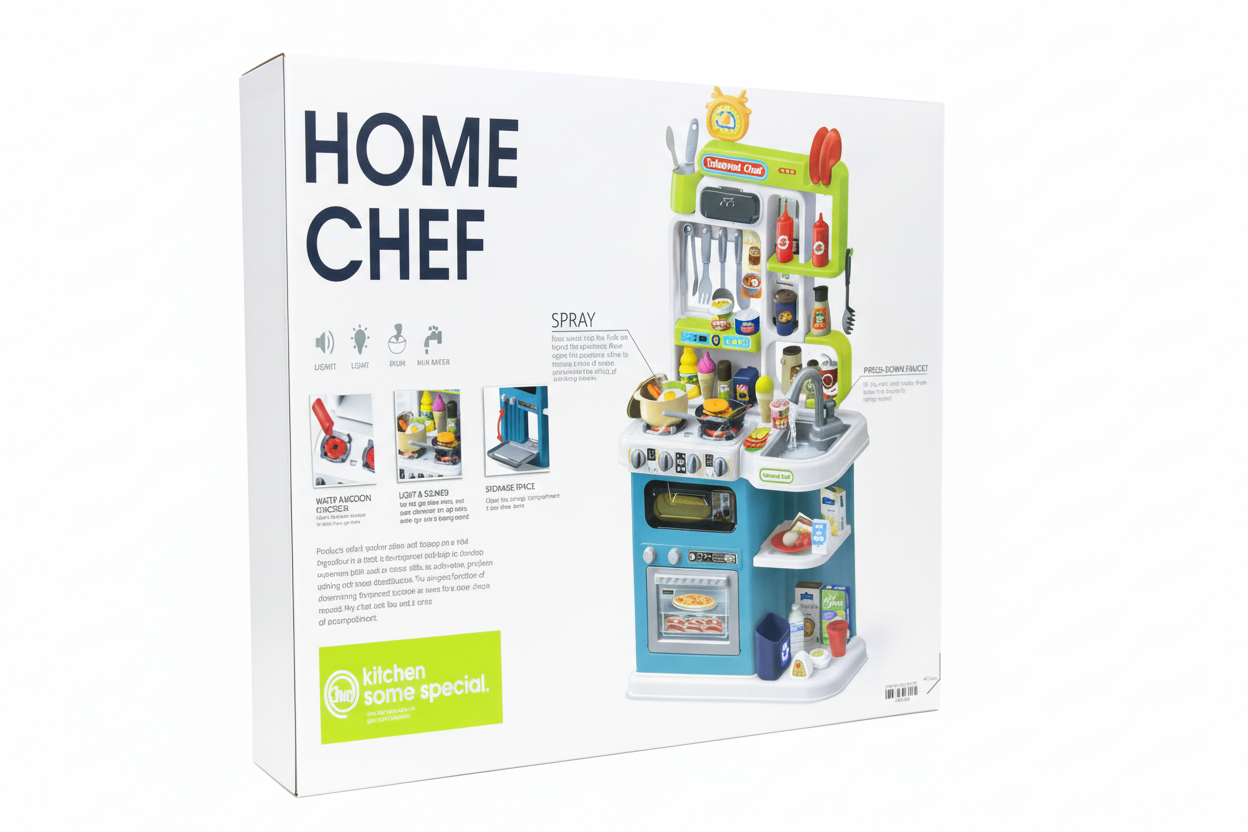 Interactive Home Chef Kitchen Set With Running Water