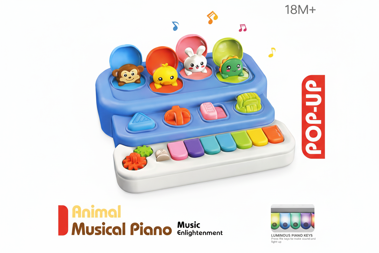 Pop-Up Animal Musical Piano