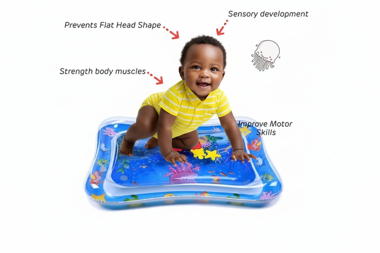 Montessori-Inspired Sensory Water Playmat for Tummy Time