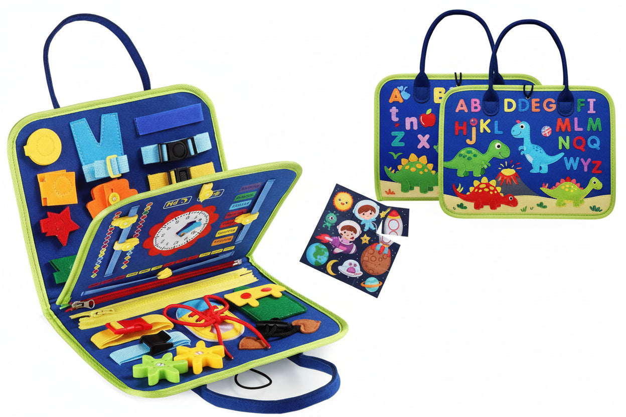 Montessori 19-Skill Busy Board Activity Book