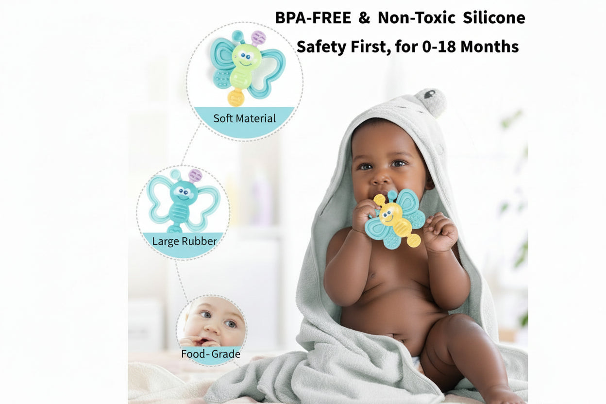 Baby Sensory Rattle & Teether Set (3M+)