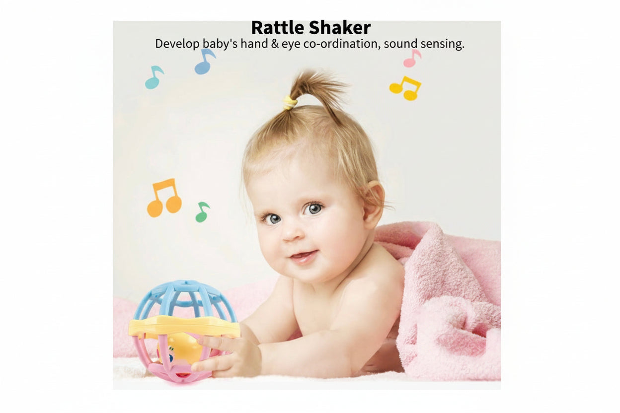 Baby Sensory Rattle & Teether Set (3M+)