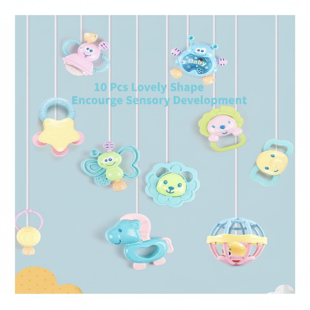 Baby Sensory Rattle & Teether Set (3M+)