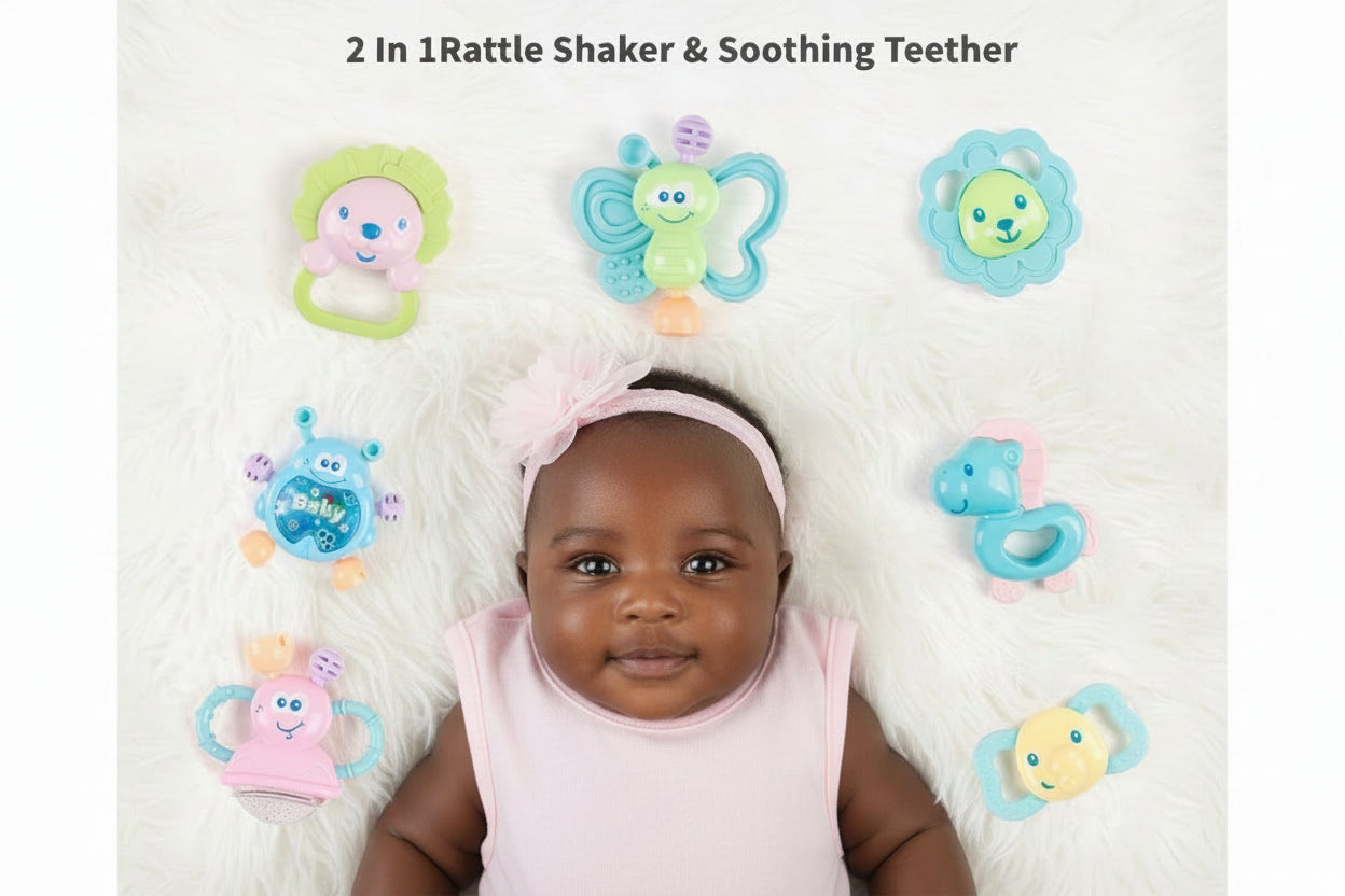 Baby Sensory Rattle & Teether Set (3M+)