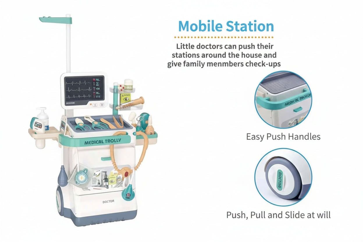 Junior Doctor Medical Trolley Set