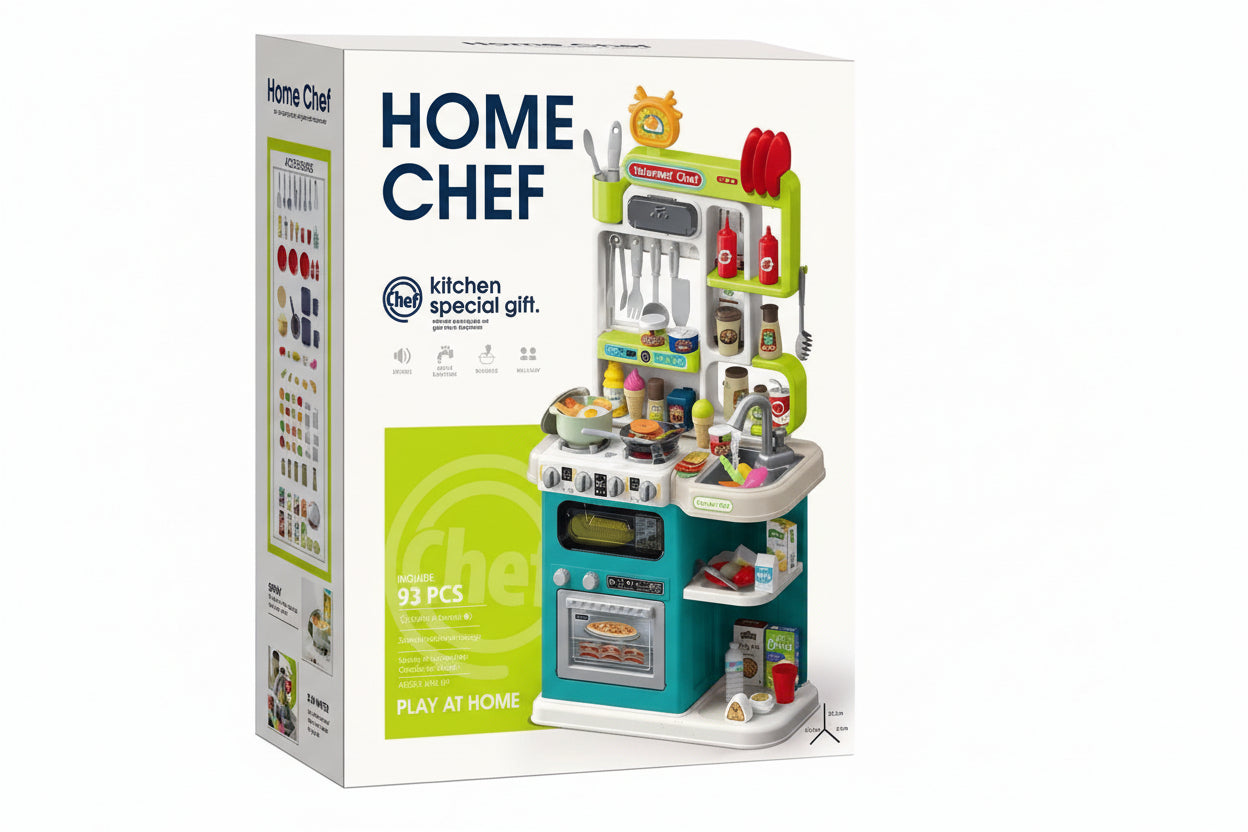 Interactive Home Chef Kitchen Set With Running Water