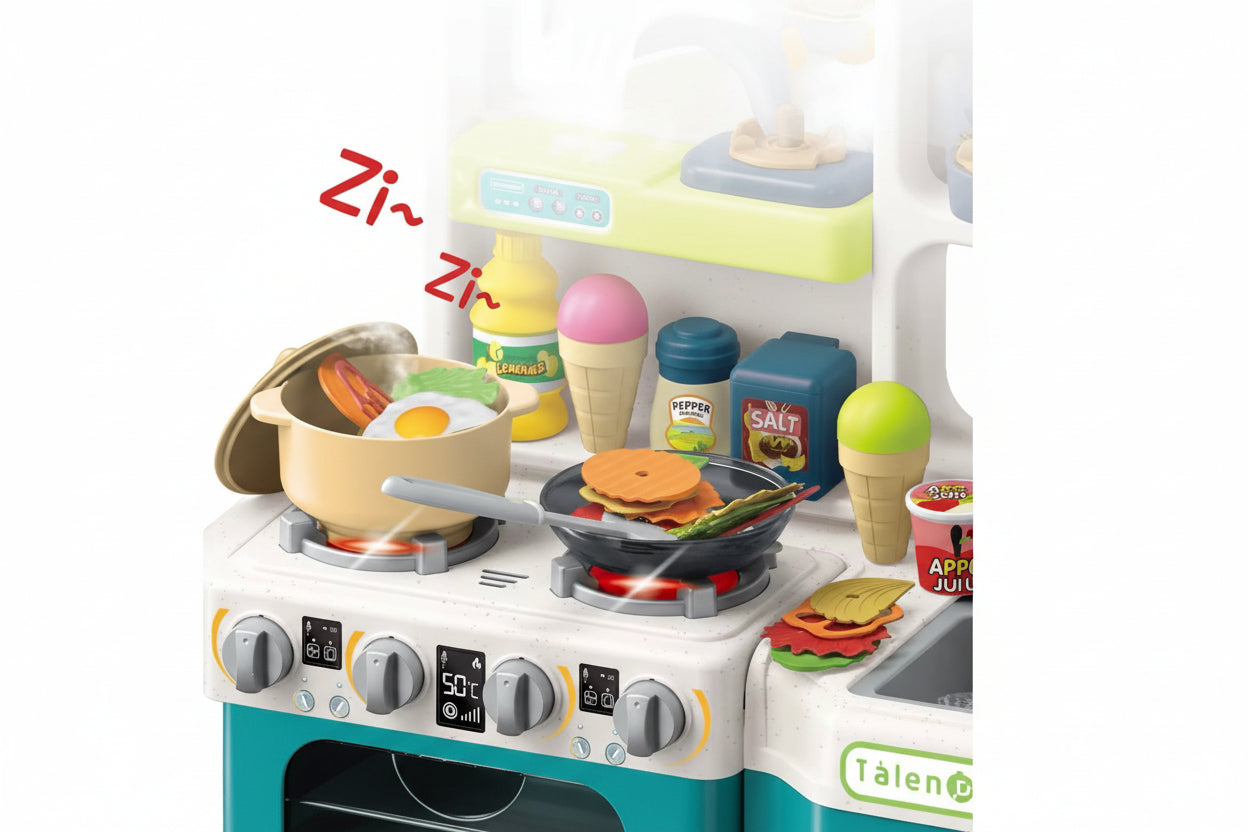 Interactive Home Chef Kitchen Set With Running Water