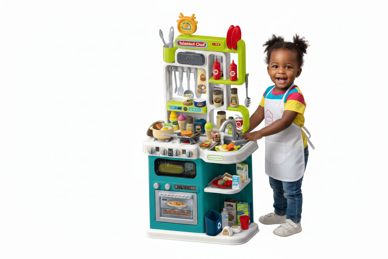 Interactive Home Chef Kitchen Set With Running Water